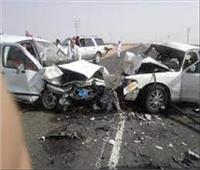 اصابة 10 أشخاص إثر حادث تصادم بالطريق الصحراوي في المنيا