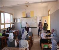 وكيل «تعليم الغربية» يتابع مدارس قرية الروضة بإدارة السنطة