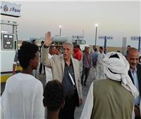 رئيس مدينة مرسى علم يفتتح محطة وقود عرب صالح