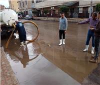 «المنوفية»: تعامل فوري لرفع تجمعات مياه الأمطار بمركز الشهداء