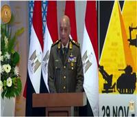 وزير الدفاع: الشعب المصري وأبناءه من الجيش أعظم من تحدى المخاطر وسعوا للتطوير
