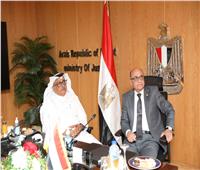 وزير العدل يستقبل نظيره القطري لبحث أوجه التعاون بين البلدين