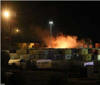 شاهد| النيران تشتعل في ميناء سوري بعد قصف إسرائيلي