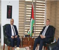 سفير فلسطين بالقاهرة يستقبل وزير العدل الفلسطيني