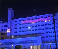 إضاءة «ديوان بورسعيد» بالأزرق احتفالا باليوم العالمي لمكافحة الفساد  