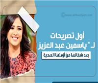 انفوجراف| تصريحات ياسمين عبد العزيز بعد شفائها من أزمتها الصحية