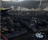 نكشف أسباب حريق مصنع السجاد بالمنطقة الصناعية في«بور سعيد»| صور