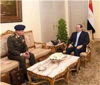 الرئيس السيسي يستقبل القائد العام للقوات المسلحة