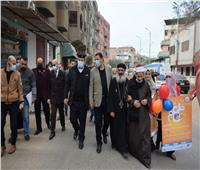 مسيرة دعائية لحملة التطعيم ضد شلل الأطفال بالشرقية