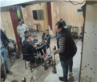 ضبط ومصادرة 35 شيشة بمقاهي منطقة القيسارية في أسيوط 