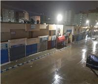 أمطارغزيرة تضرب مدينة مرسى مطروح 
