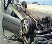 إصابة 4 أشخاص إثر حادث انقلاب سيارة بصحراوي الصف