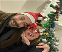 داليا مصطفي تنشر أجواء احتفالات رأس السنة مع شريف سلامة