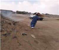 حملة رش بالمبيدات الحشرية بمحيط المدارس والظهير الصحراوي بـ «رأس غارب»