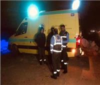 إصابة أمين شرطة وعامل في حادثي تصادم وانقلاب بـ «طريق المنيا»