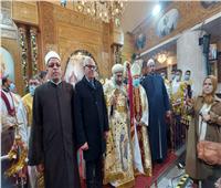 محافظ بورسعيد يشهد قداس عيد الميلاد بكنيسة العذراء مريم 