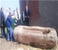 العثور على حجر أثري عليه «نقوش فرعونية» أثناء أعمال حفر بقرية في القليوبية