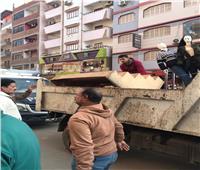 تحرير 20 محضرًا ومصادرة 100 شيشة في حملة اشغالات مكبرة بالإسماعيلية