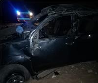 إصابة اثنين في انقلاب سيارة شرطة على الطريق الصحراوي الغربي بـ«قنا»