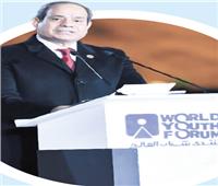 100 رسالة من الرئيس السيسي لشباب العالم في النسخة الرابعة للمنتدى