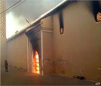 الطوارئ الروسية: احتراق مسجد بالكامل في داجستان  