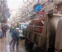 ضبط ١٤٥٨ حالة إشغال وغلق ١٠١ محل مخالف في حملة بالإسكندرية