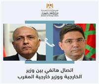 وزير الخارجية سامح شكري يتلقى اتصالاً هاتفياً من نظيره المغربي