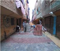 «القليوبية» تواصل تركيب الانترلوك بالشوارع الداخلية بحي شرق شبرا الخيمة