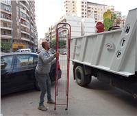 حملات مكثفة لإزالة الإشغالات بأحياء الإسكندرية