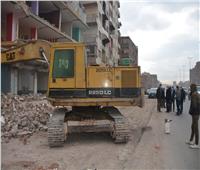 إزالة المباني المتعارضة مع أعمال إنشاء طريق بنها - المنصورة الحر بالقليوبية