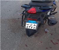 إصابة قائد دراجة نارية في حادث تصادم بمحور 26 يوليو