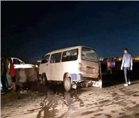 إصابة ٧ أشخاص في حادث تصادم سيارتين بـ«أسيوط»