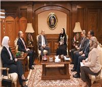 وزيرة التجارة تبحث مع نظيريها الليبي والأردني مستجدات الشأن الاقتصادي