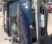 إصابة ضابط وأمين شرطة ومجند في تصادم لسيارة نقل سجناء بطريق أسيوط 