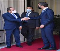 الرئيس السيسي يغادر مقر الحكومة البلجيكية بعد مباحثات مع ألكسندر دي كرو