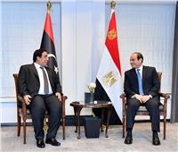 السيسي يؤكد للمنفي دعم مصر للمسار السياسي الراهن لتسوية الأزمة الليبية