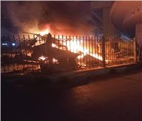 السيطرة على حريق نشب بخردة تابعة لحي المرج أسفل كوبري مؤسسة الزكاة| صور 