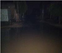 مركز «سمسطا» يغرق بمياه الأمطار في بني سويف | صور