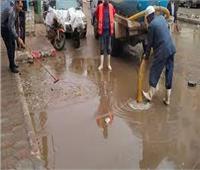 رئيس مدينة سمالوط يتابع مجهودات الوحدات المحلية لشفط مياه الأمطار