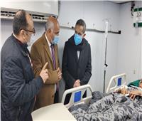 محافظ الغربية يزور مصابي الشرطة بمستشفى المحلة العام