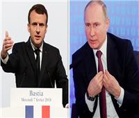 مكالمة هاتفية بين الرئيس الفرنسي ونظيره الروسي