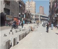 متابعة أعمال تطوير شارع عثمان محرم بالعمرانية | صور