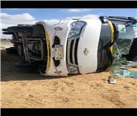 إصابة 22 شخصا إثر إصطدام سيارة نقل بأتوبيس بصحراوي البحيرة 