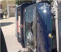 مصرع لواء شرطة بأمن المنيا وإصابة نجله والسائق في حادث انقلاب سيارة