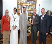 جامعة الإسكندرية تستقبل ملحق التعليم وعلوم التكنولوجيا بسفارة الإمارات 
