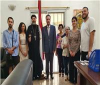 السفير المصري في لومي يستقبل المسئول عن الكنيسة القبطية الأرثوذكسية 