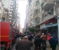 إخماد حريق في شقة سكنية بالإبراهيمية بالإسكندرية | صور