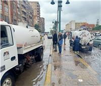 عودة السيولة المرورية بغرب الإسكندرية بعد حادثتين بسبب الأمطار 