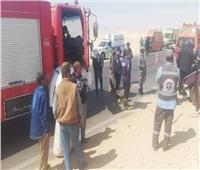 إصابة 16 شخصا في تصادم بصحراوي إسنا  