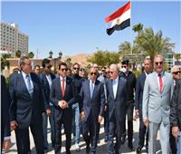 وزيرا التنمية المحلية والشباب ومحافظ جنوب سيناء يتفقدون منفذ طابا البري